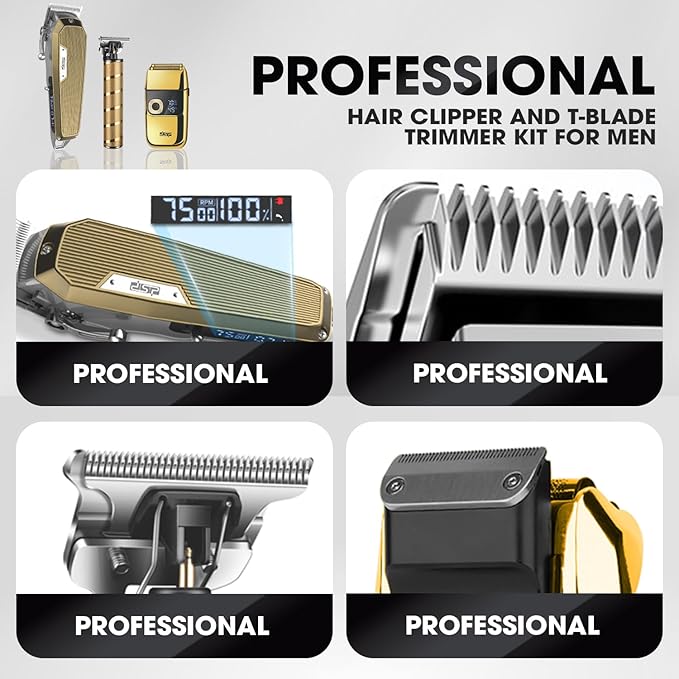 Professional Barber Clippers Set