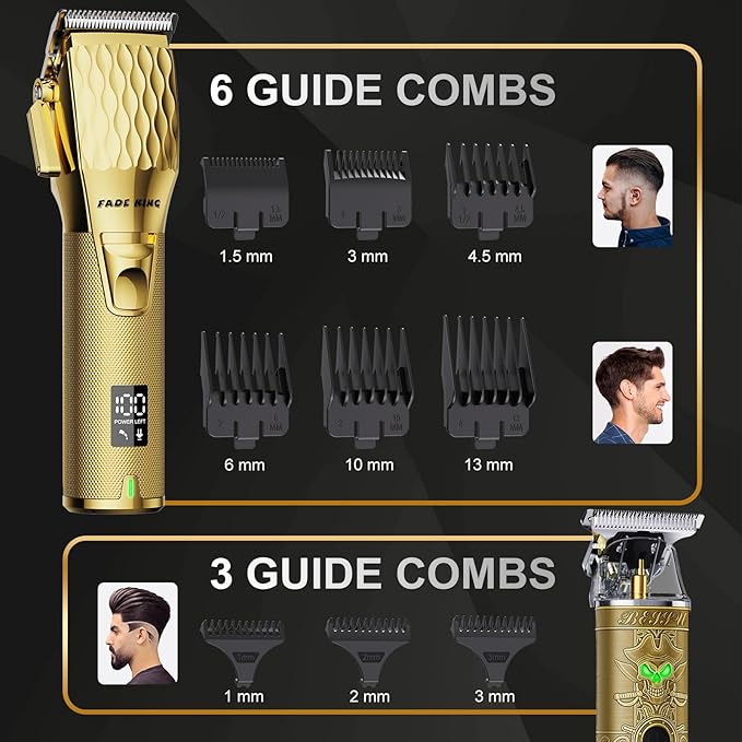 Professional Hair Clippers Gold