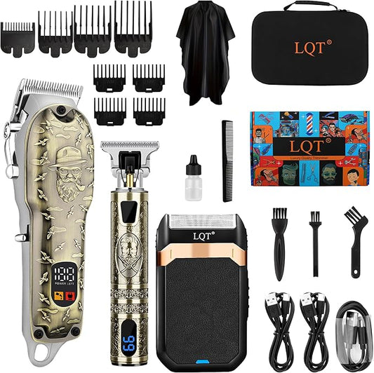 Hair Clippers Set with LED Display
