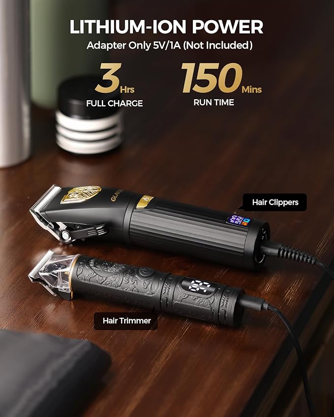 Hair Clippers for Men with LED Display