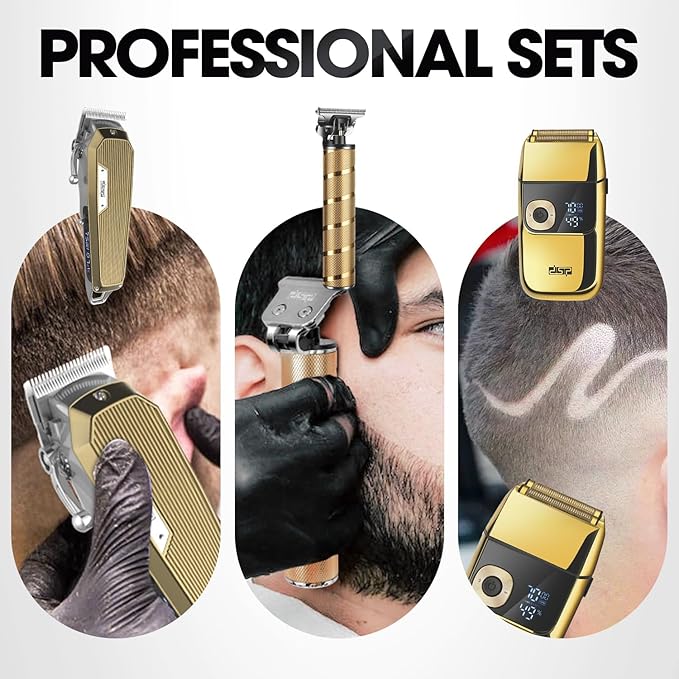 Professional Barber Clippers Set