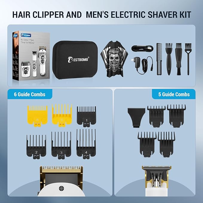 Hair Clippers and Trimmer Kit