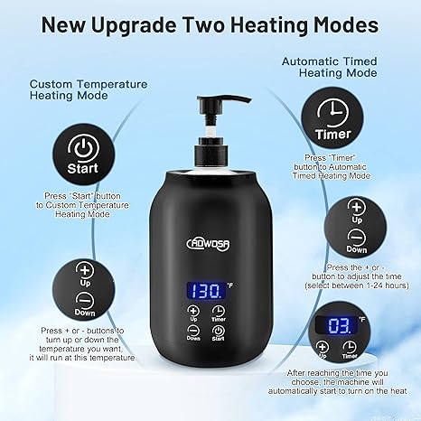 Massage Oil Warmer Bottle