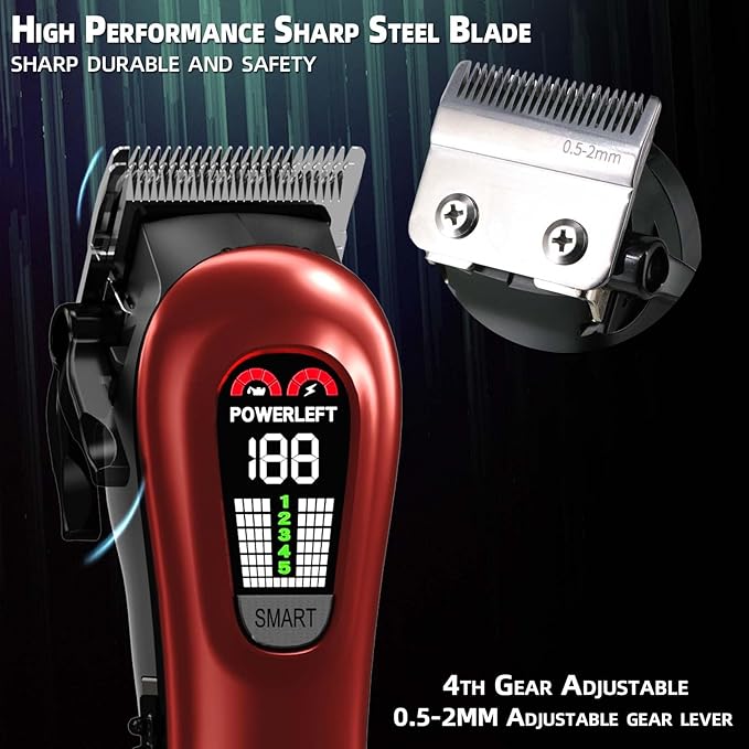 Hair Clippers for Men Red