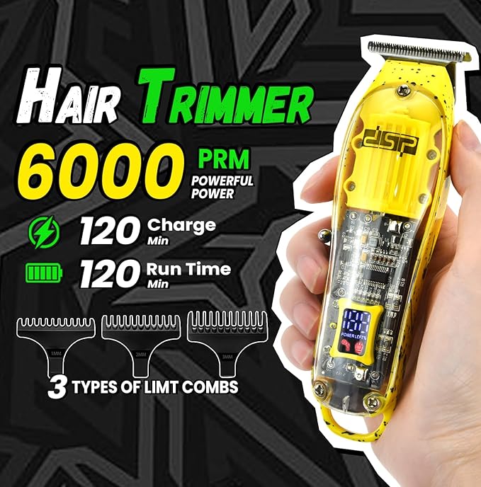 Trimmer and Beard Shaver Kit Yellow
