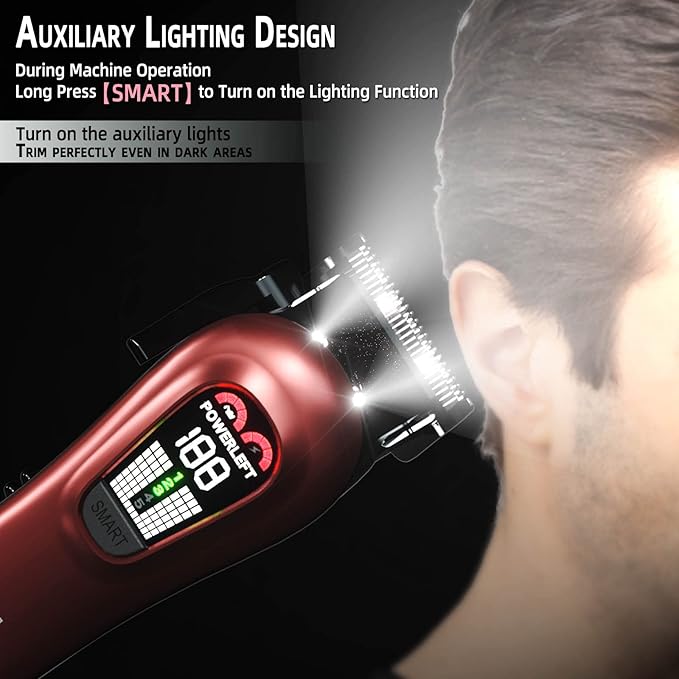 Hair Clippers for Men Red