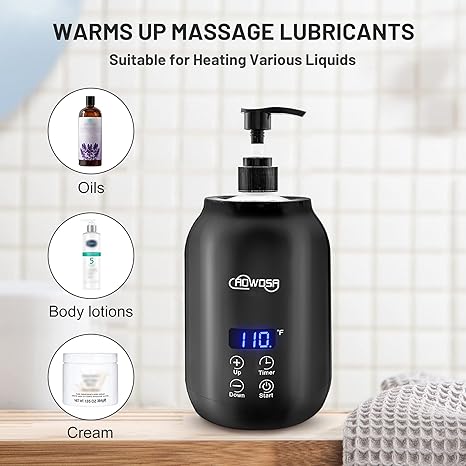 Massage Oil Warmer Bottle
