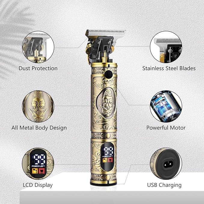 Professional Hair Clippers Bronze